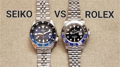 seiko 5 gmt vs rolex gmt